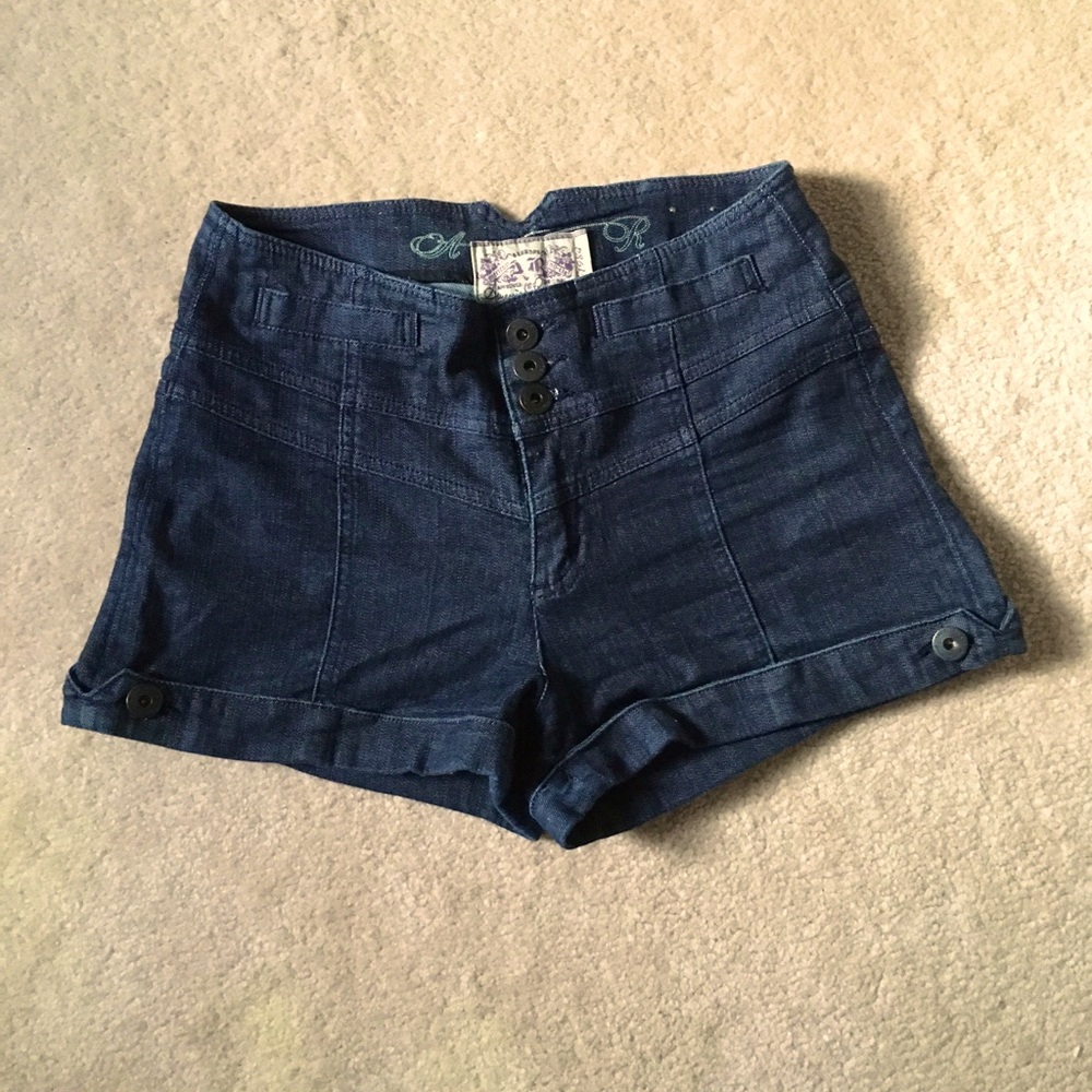 American Rag dark blue denim shorts, size 7